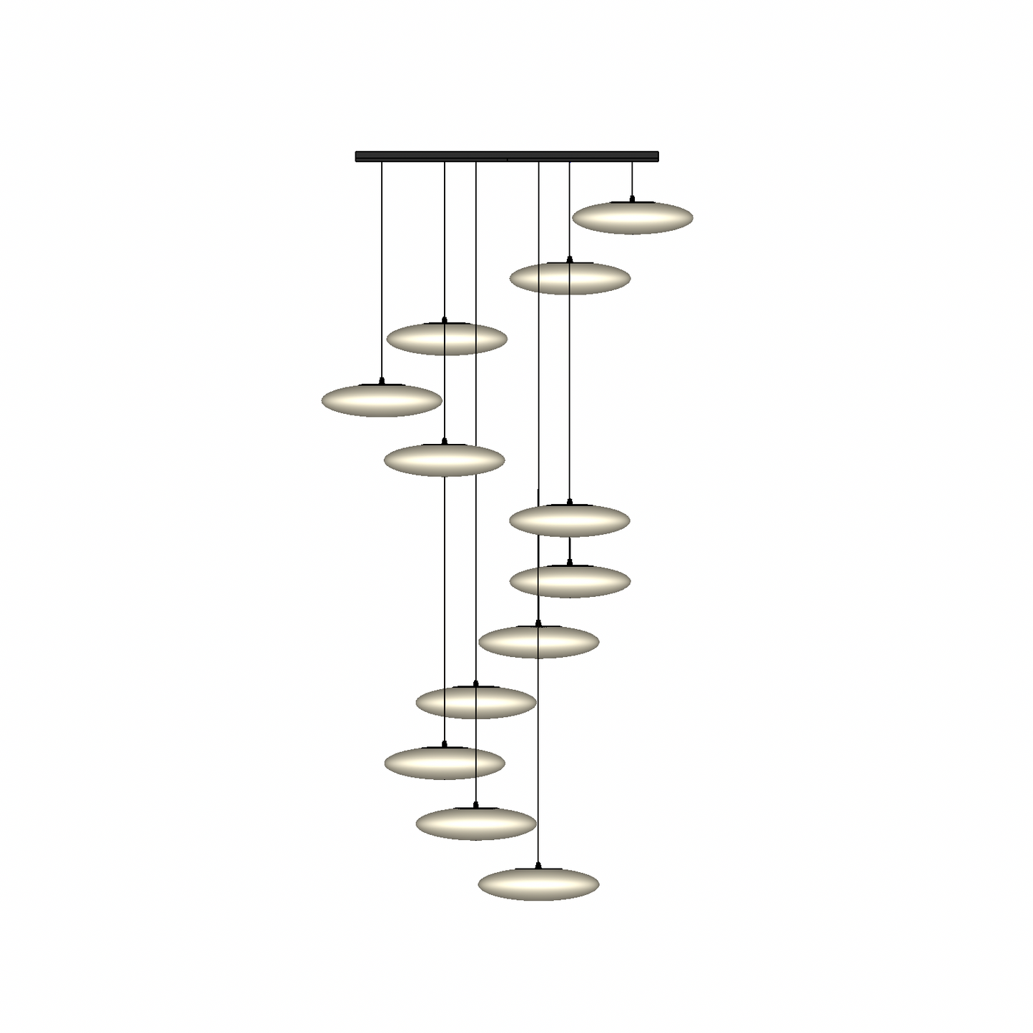 Ethel 12-Drop Square Light