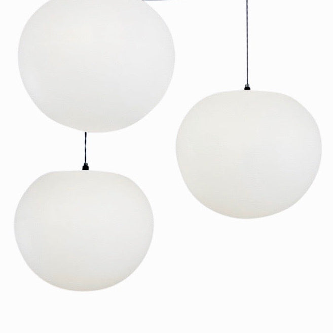 Polly Standard 3Drop Suspension, One Foot Taller lighting, bright diffuse lighting, stairwell lighting, elegant pendant lighting