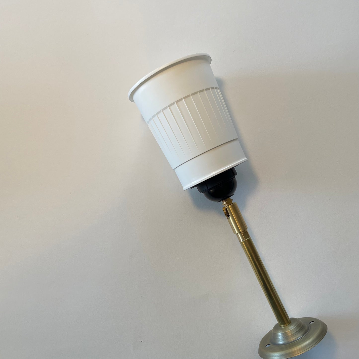 Noodle wall lamp 2-way knuckle black E27