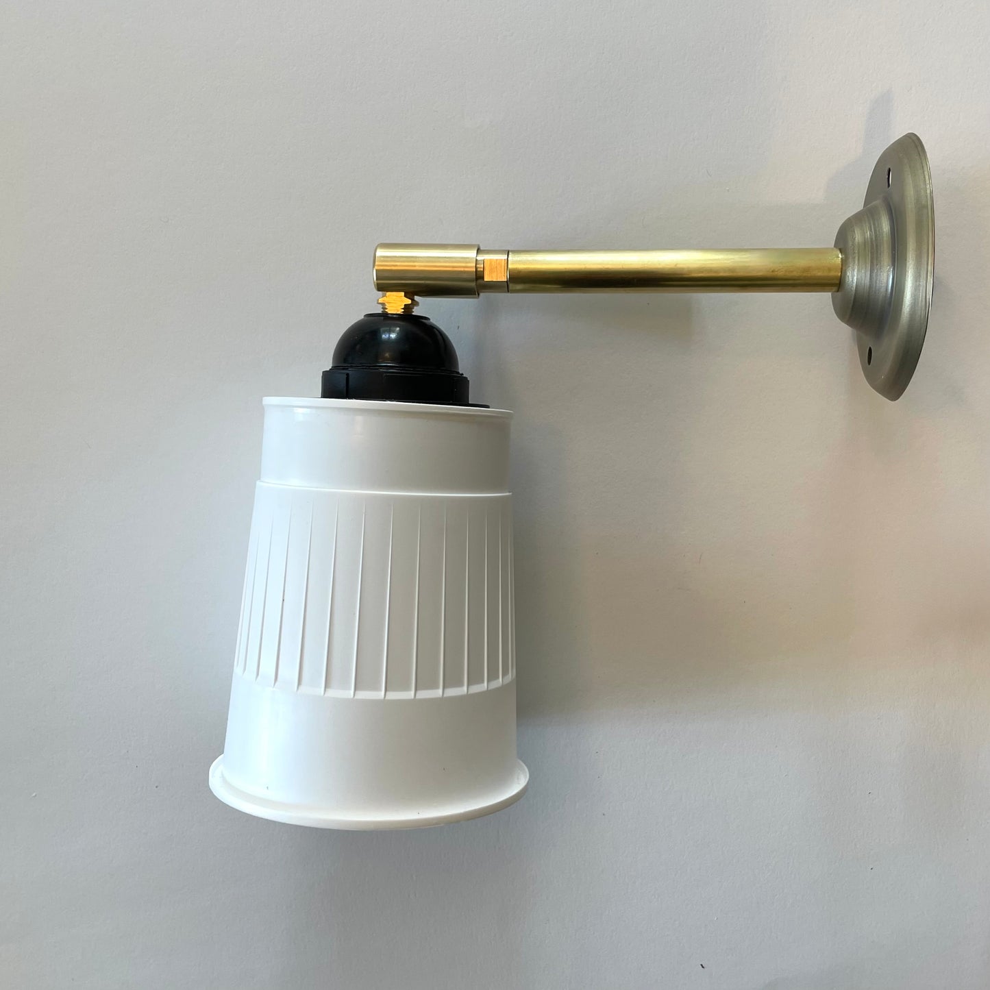 Noodle wall lamp 2-way knuckle black E27