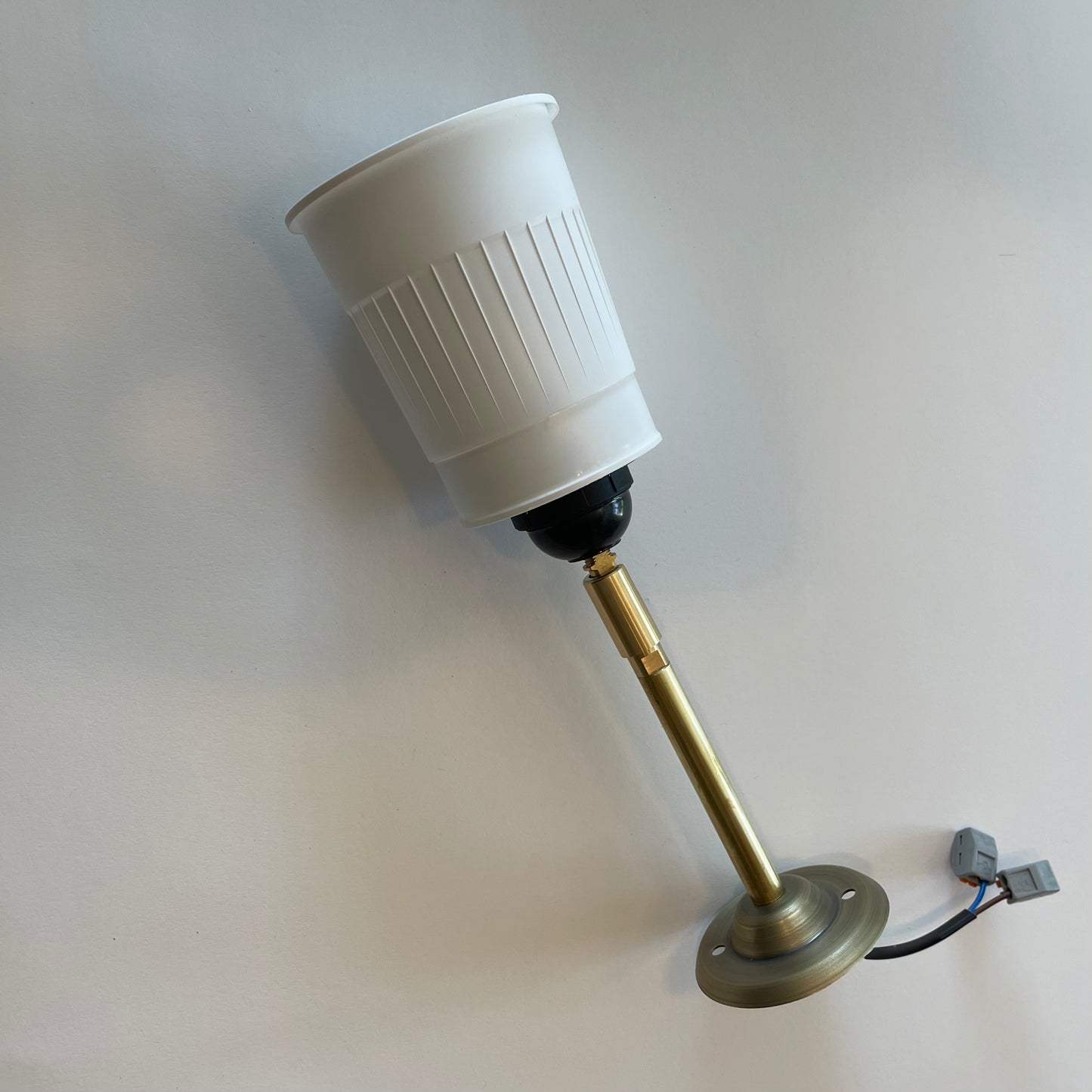 Noodle wall lamp 2-way knuckle black E27