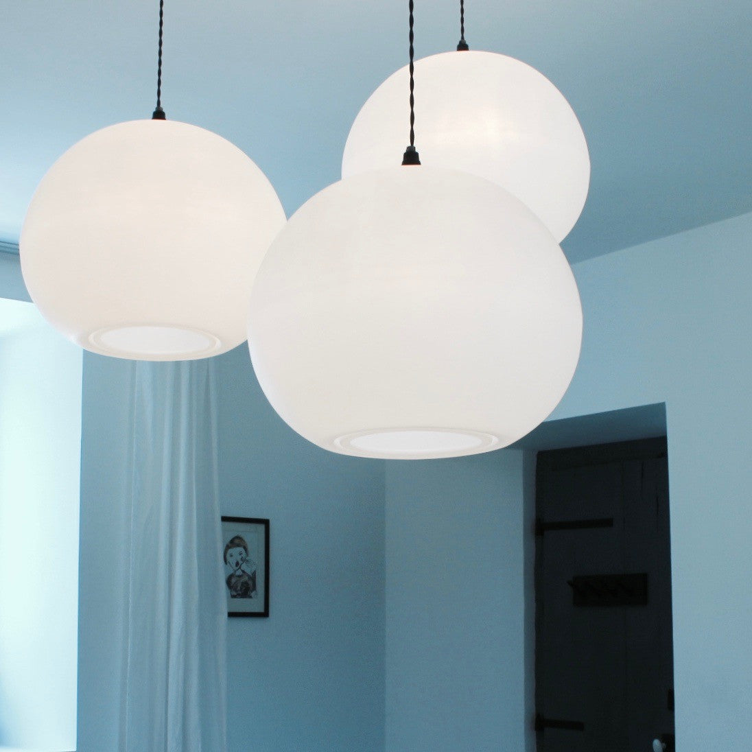 Polly Inverse 3-Drop shorter lengths. Lights lighting design contemporary lighting